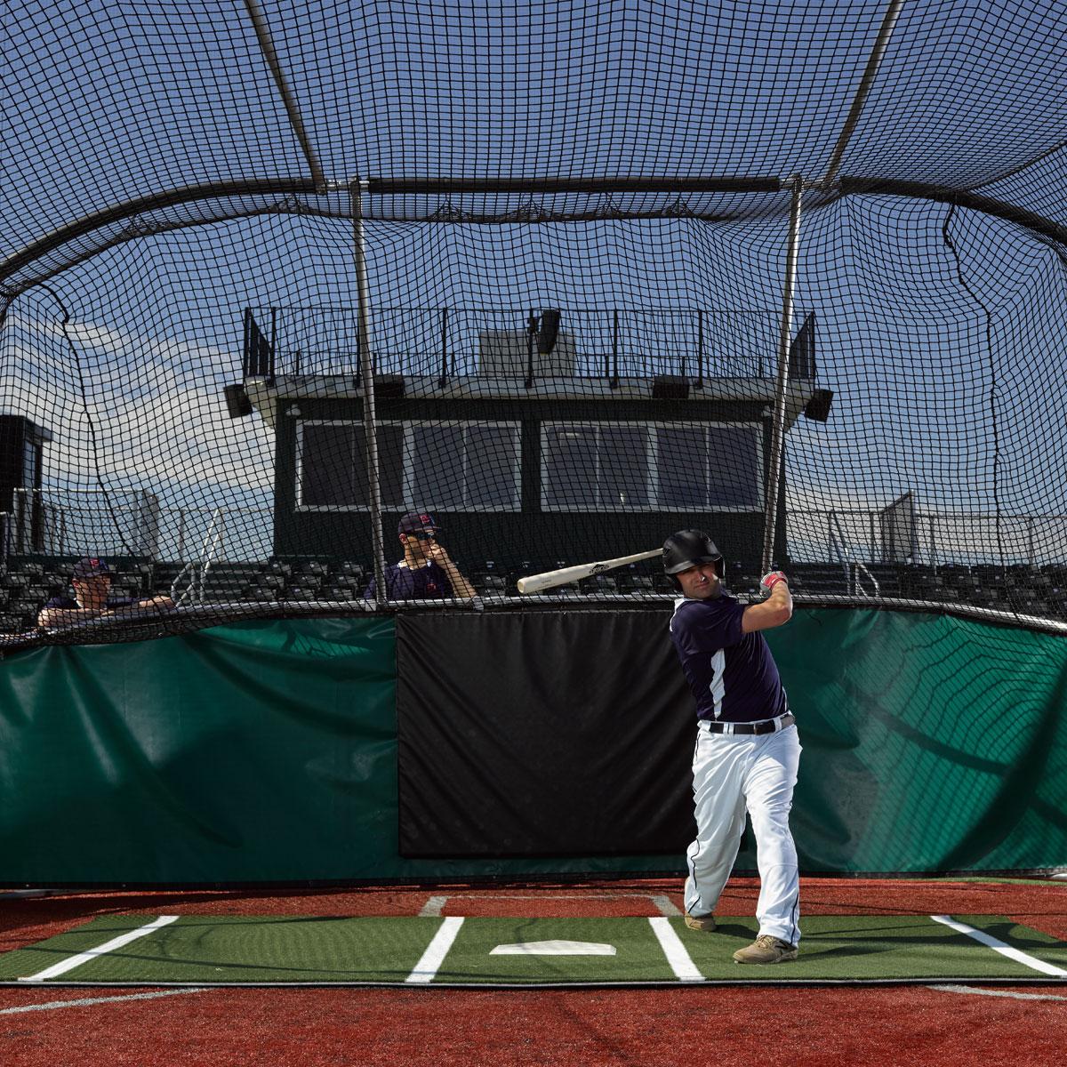 Batting Mat Pro-Green-12' x 6' - Pro Mounds - Pitch Machine Pros