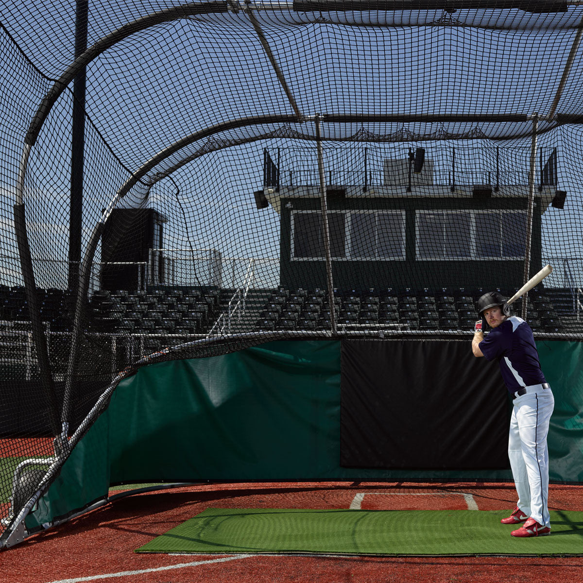 Portable Pro Backstop - Big Bubba-Heavy Duty - Pitch Machine Pros