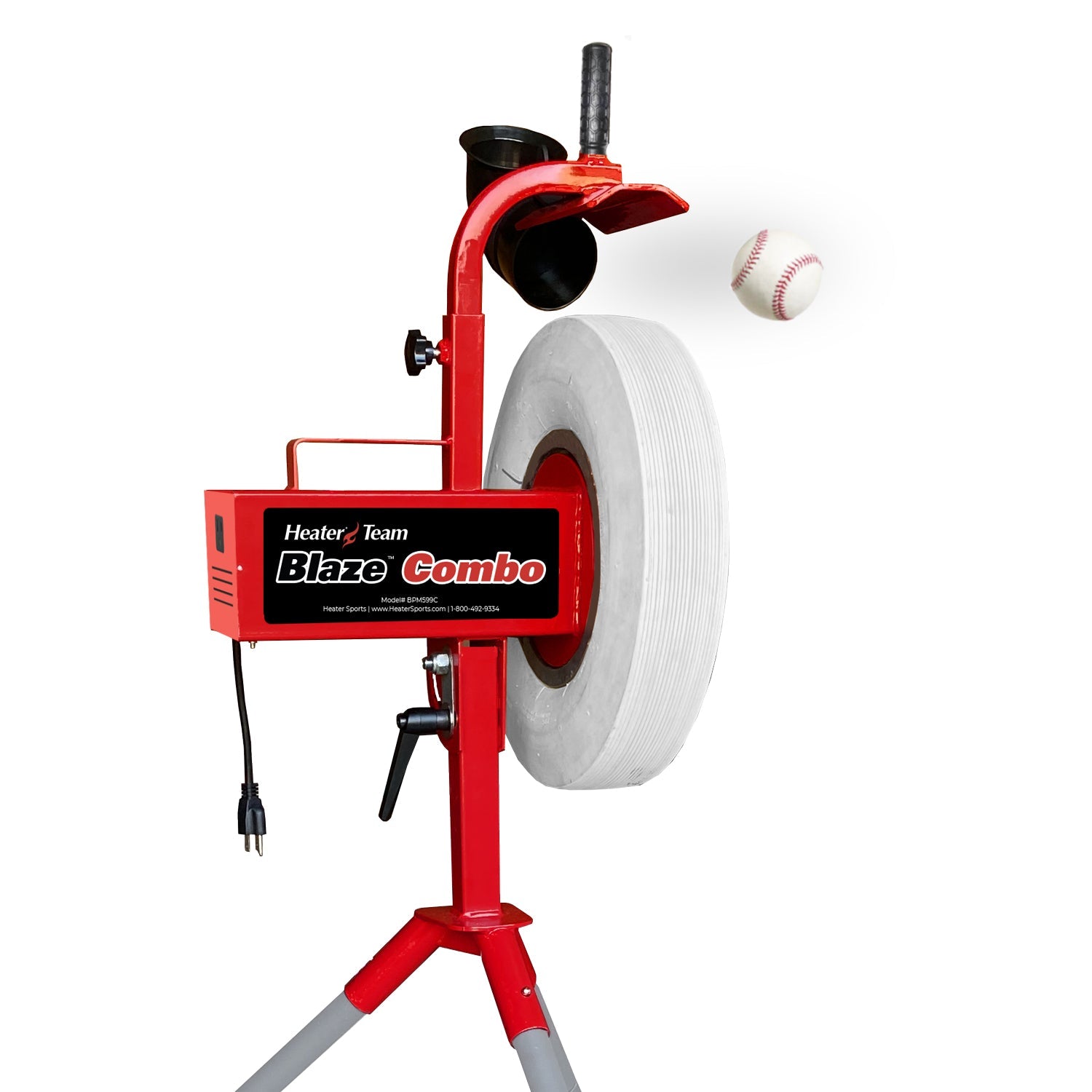 Blaze Combo Heavy Duty Pitching Machine-1 Year Warranty - Pitch Machine Pros