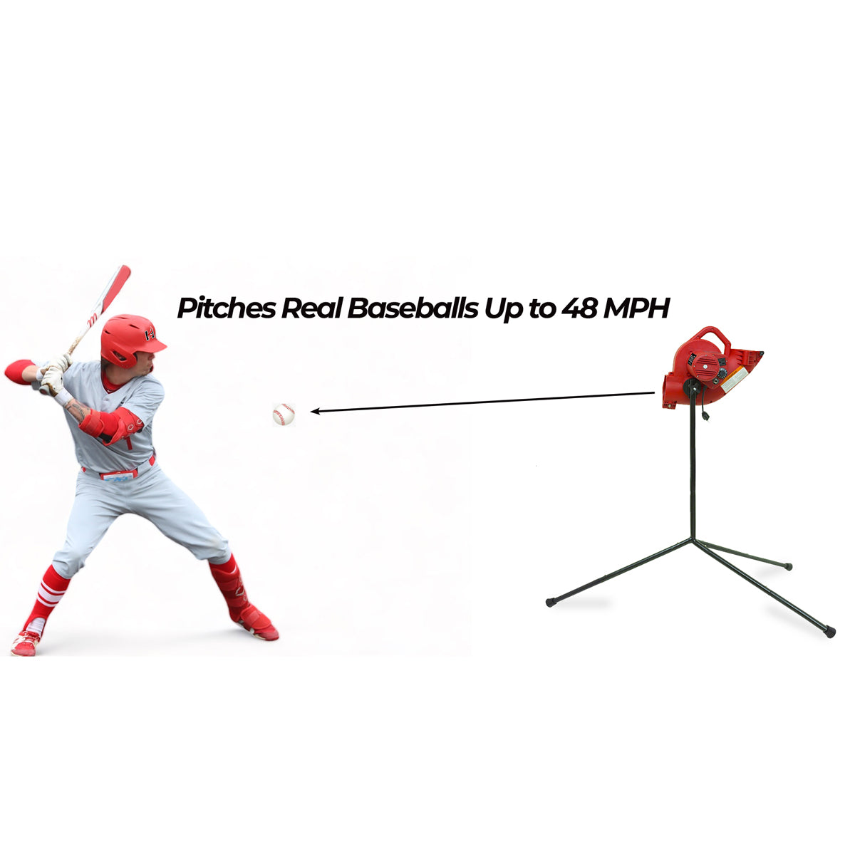 Double Play  2-in-1 Pitch Back & Pitching Machine for Fielding & Hitting - Pitch Machine Pros