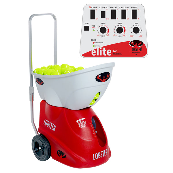 Elite Two Tennis Ball Machine by Lobster - Pitch Machine Pros