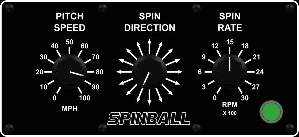 Spinball Wizard Three-Wheel Baseball Pitching Machine - Pitch Machine Pros