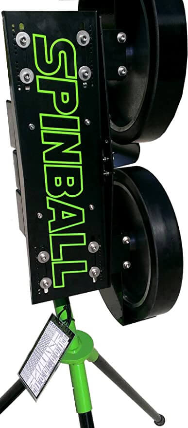 Spinball Wizard Two Wheel Pitching Machine - Baseball/Softball/Cricket - Pitch Machine Pros