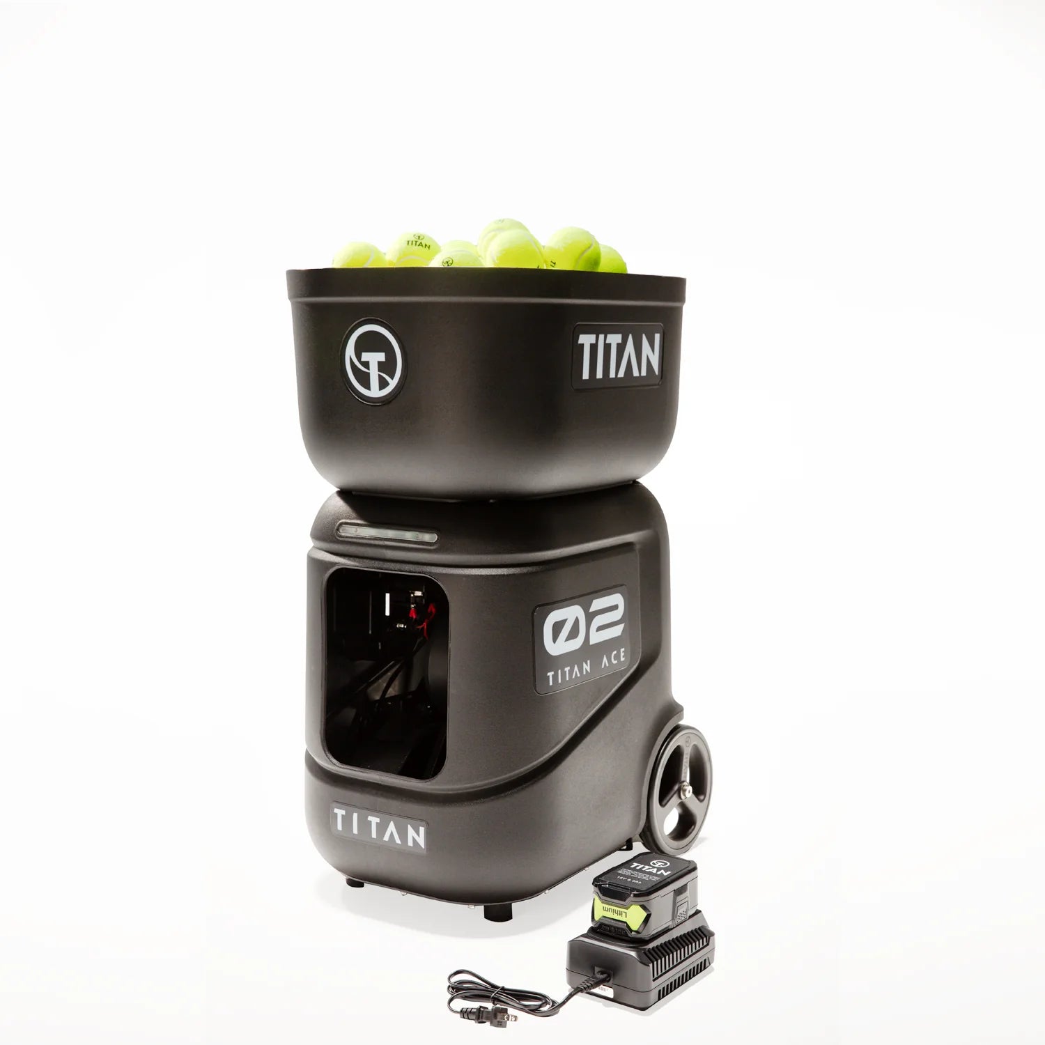 Tican Machine Titan Ace Tennis Ball Machine at PitchMachinePros.com