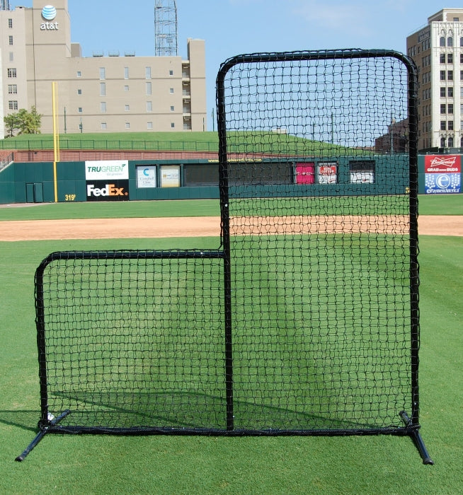 7x7 L-Screen Steel Frame-Black Series - Pitch Machine Pros