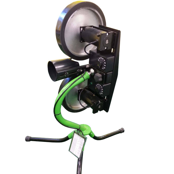 Spinball Wizard Two Wheel Pitching Machine - Baseball/Softball/Cricket - Pitch Machine Pros