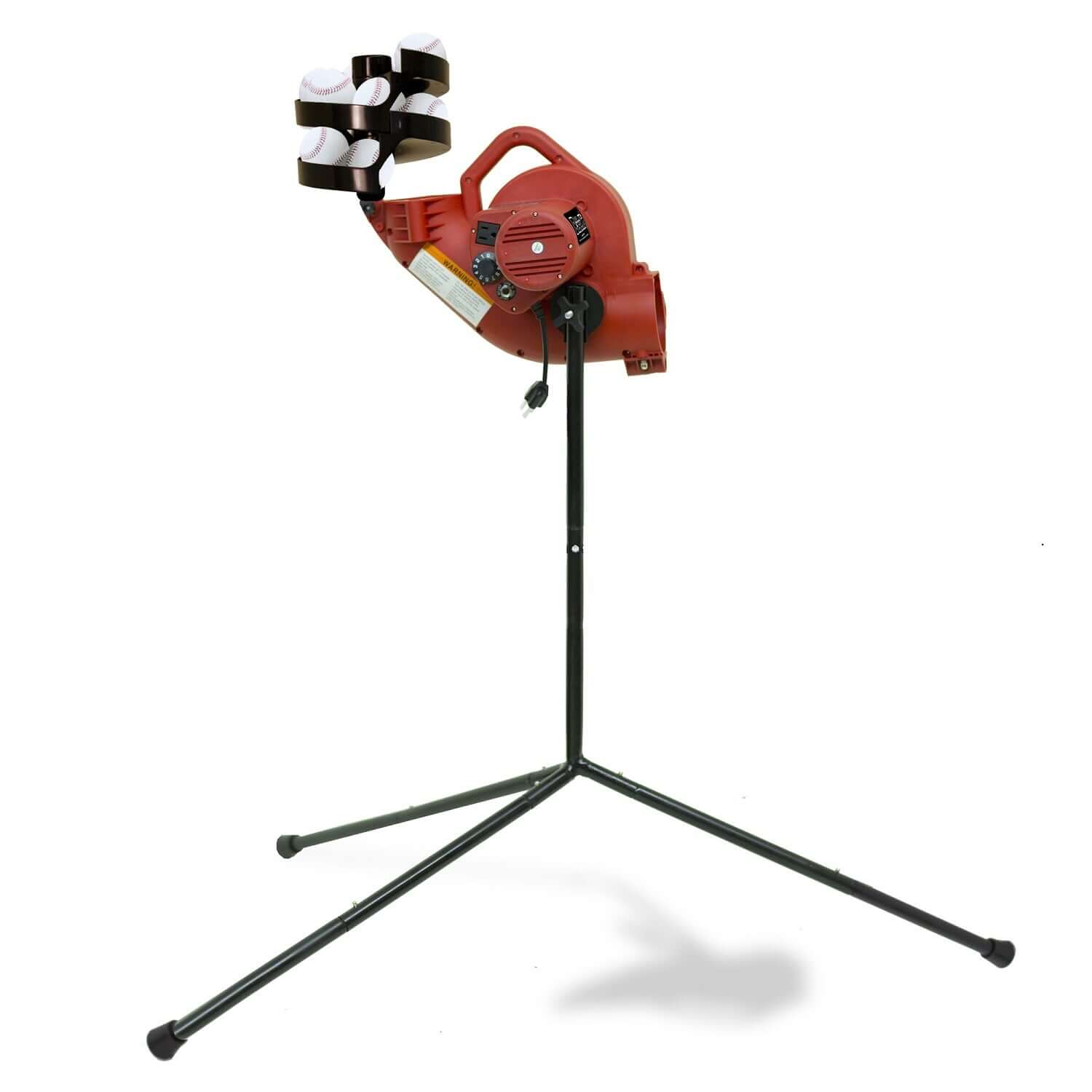 Real Ball Pitching Machine w/Auto Ball Feeder & 24’ Home Batting Cage Combo - Pitch Machine Pros
