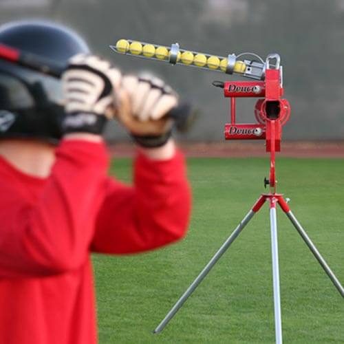 Heater Deuce 75 MPH 2 Wheel Pitching Machine w/ Auto Feeder - Pitch Machine Pros