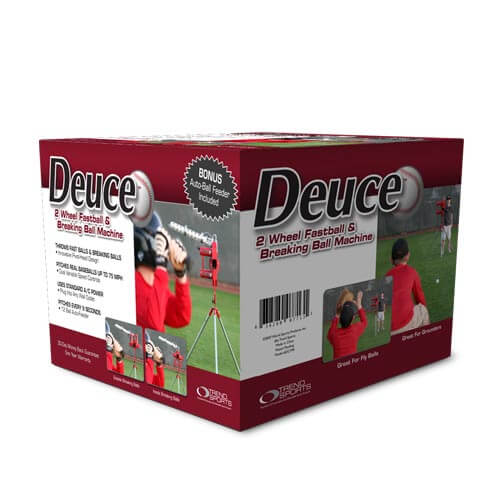Heater Deuce 75 MPH 2 Wheel Pitching Machine w/ Auto Feeder - Pitch Machine Pros
