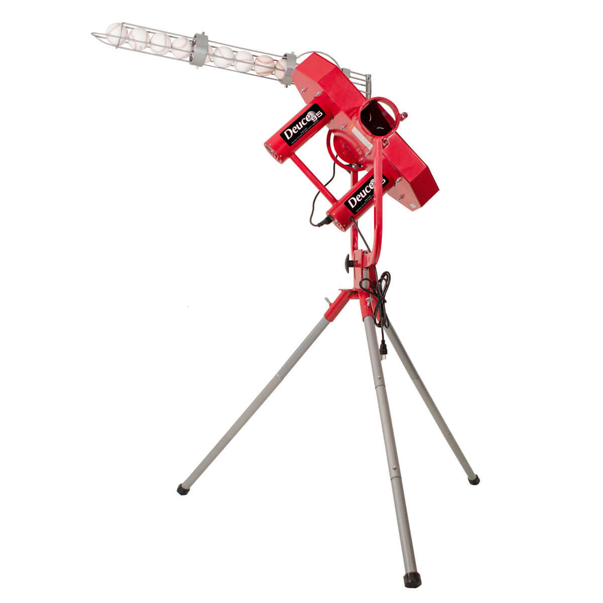 Heater Deuce 95 MPH 2 Wheel Curveball Pitching Machine w/ Auto Feeder DC899 - Pitch Machine Pros