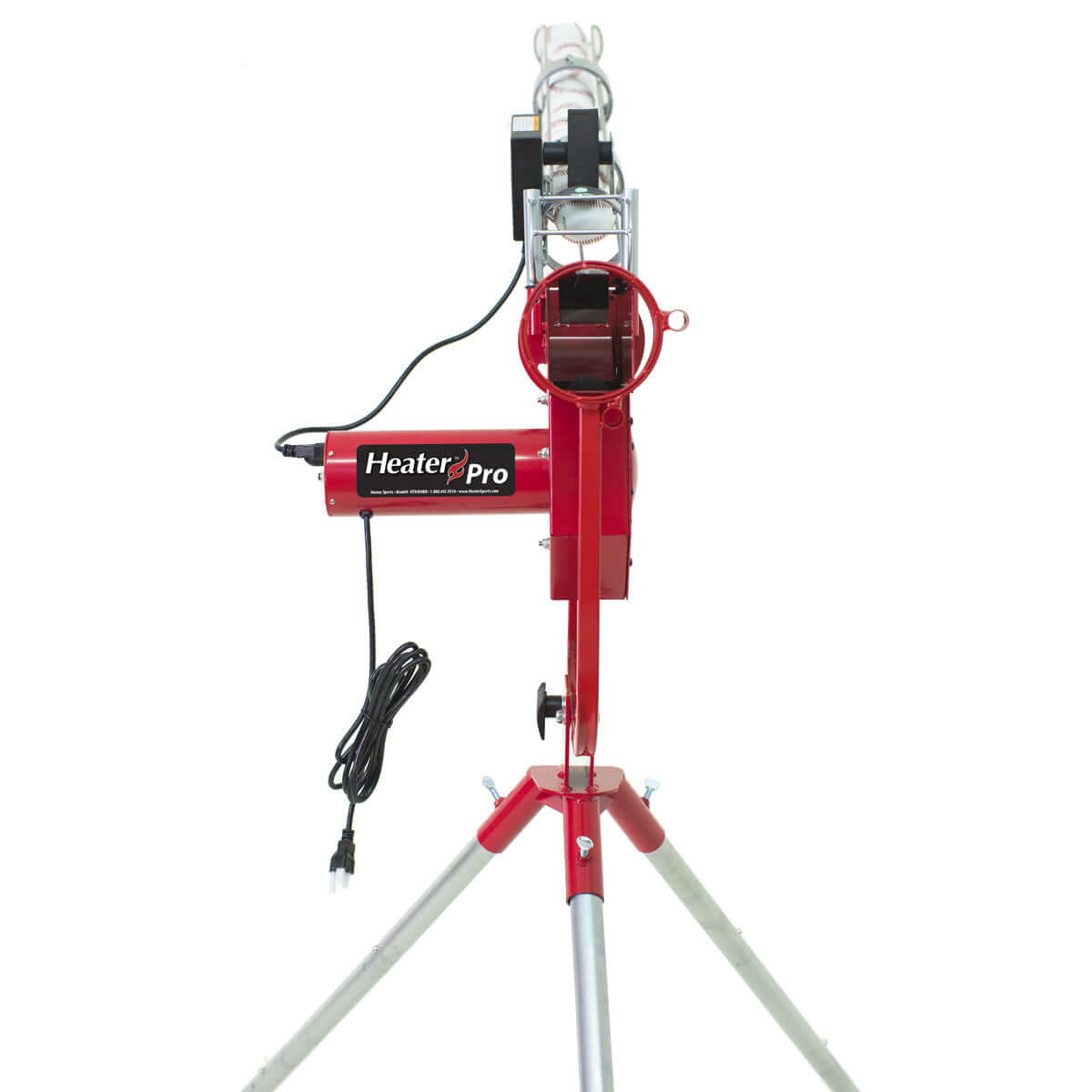 Fastball & Curveball 52 MPH Pitching Machine With Auto Ball Feeder-Heater Sports - Pitch Machine Pros