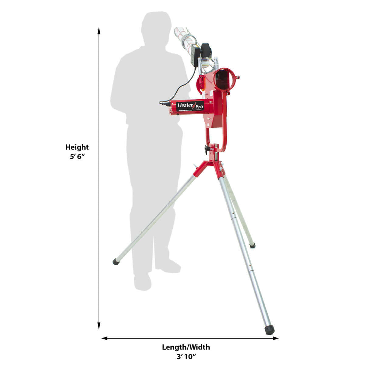 Fastball & Curveball 52 MPH Pitching Machine With Auto Ball Feeder-Heater Sports - Pitch Machine Pros