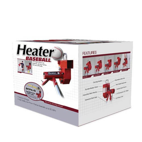 Variable Speed 52 MPH Real Baseball Pitching Machine with Auto Ball Feeder - Pitch Machine Pros