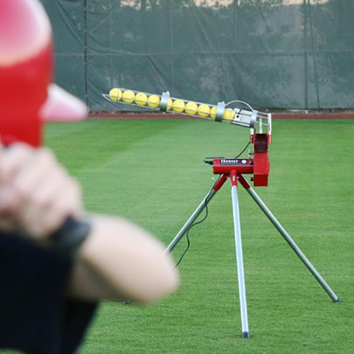 Real 12" Softball Pitching Machine up to 52 MPH With Ball Feeder - Pitch Machine Pros