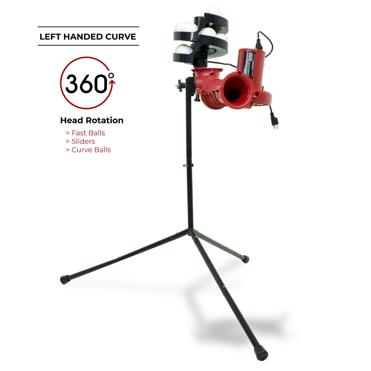Slider Lite 360 Baseball Pitching Machine - Pitch Machine Pros